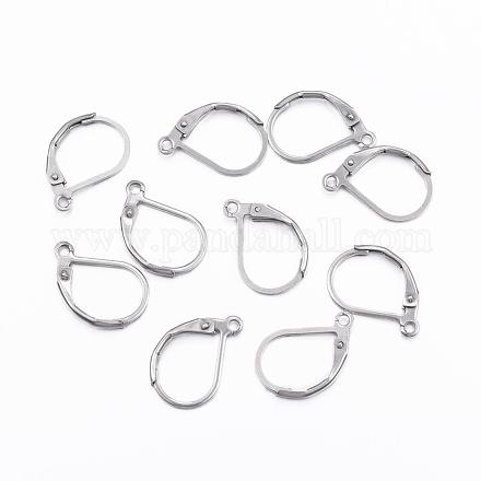 304 Stainless Steel Leverback Earring Findings STAS-F075-37P-A-1