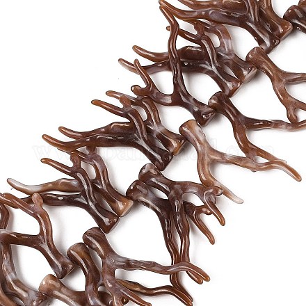 Нити бусин из непрозрачного акрила SACR-P033-02B-08-1