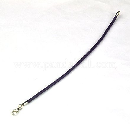 Cowhide Leather Cord Bracelet Making AJEW-JB00016-01-1