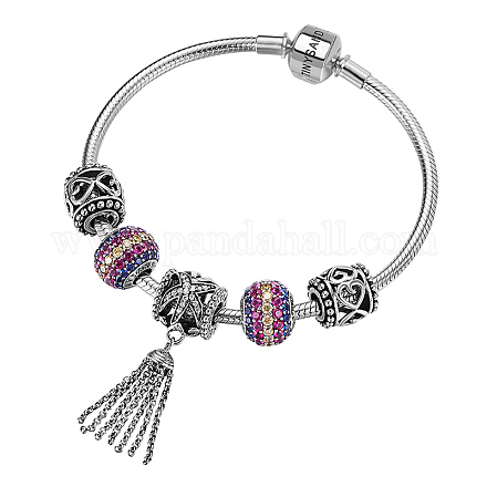 Bracelets européens Tinysand en argent sterling violet Fantasy Land TS-Set-005-18-1