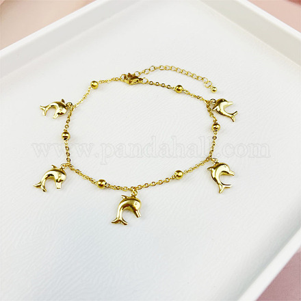 Браслеты из нержавеющей стали с подвесками в виде морских животных WGE5C5C-04-1