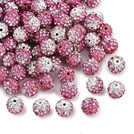 Двухцветный ручной полимерной глины дискотечный шар бисер RB-R041-03-1