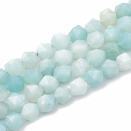 Chapelets de perles en amazonite naturelle X-G-S332-6mm-009-1