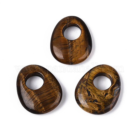 Природных тигровый глаз подвески G-T144-09I-1