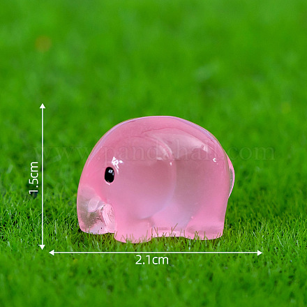 3d фигурки слонов из светящейся смолы DJEW-SZC0002-02C-02-1