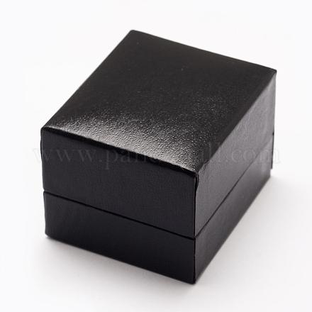 Boîtes à bagues en plastique et en carton OBOX-L002-08-1