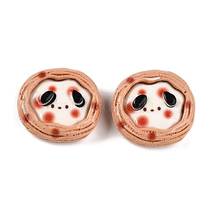 Кабошоны из непрозрачной смолы с мультяшным рисунком RESI-N039-129E-1