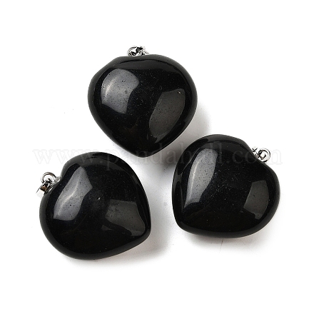 Природные подвески обсидиана G-C188-03C-1