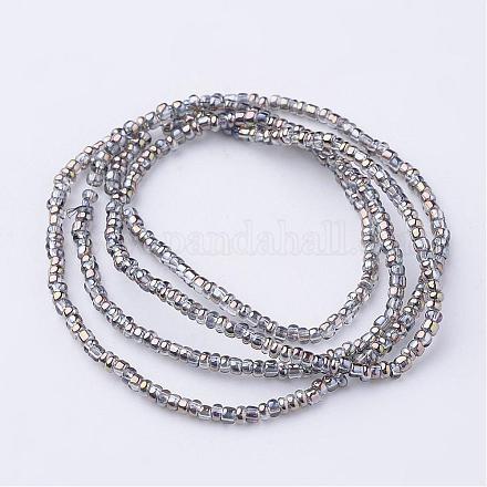 Chapelets de perles en verre électroplaqué EGLA-D181-03-1