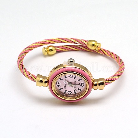 Bracelets de montre en alliage de silicone pour femmes WACH-M051-04-1