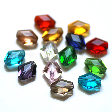 Abalorios de cristal austriaco de imitación SWAR-F076-12x14mm-M-1
