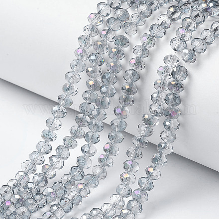 Placcare trasparente perle di vetro fili EGLA-A034-T2mm-F10-1