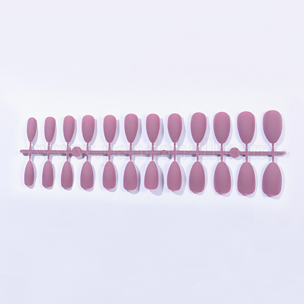 Однотонные матовые пластиковые накладные ногти с полным покрытием накладные ногти MRMJ-T031-15-26-1