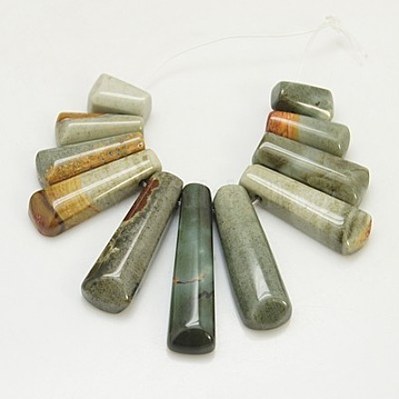 Natürliche regalite / imperial jasper / sea sediment jasper beads stränge G-C035-2-1