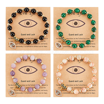 Anattasoul – ensemble de bracelets extensibles en perles BJEW-AN0001-64-1