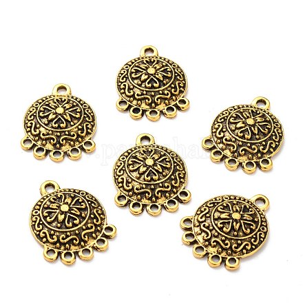 Tibetan Style Alloy Chandelier Components PALLOY-F213-03AG-1