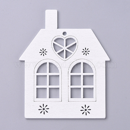 Большие подвески из натурального дерева тополь&nbsp;LS-WOOD-D010-03B-1