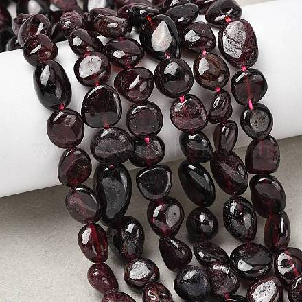 Гранат природный бисер нитей G-B161-B11-1
