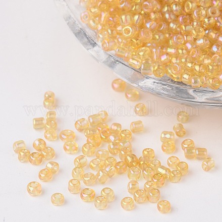 Round Trans. Colors Rainbow Glass Seed Beads X-SEED-A007-2mm-162-1