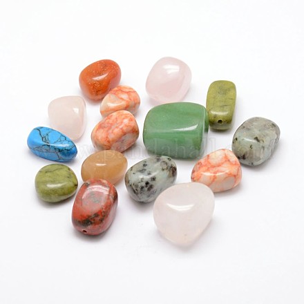 Perles de gemme mélangées naturelles G-H1462-M-1