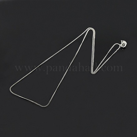 Модные серебряные Twisted цепь ожерелья унисекс стерлингов X-STER-M034-B-03-1