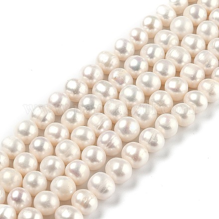 Fili di perle di perle d'acqua dolce coltivate naturali PEAR-L033-25-01-1