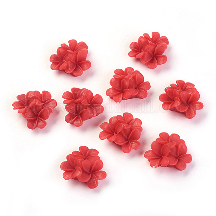 Flatback Resin Flower Cabochons CRES-S240-A16-1