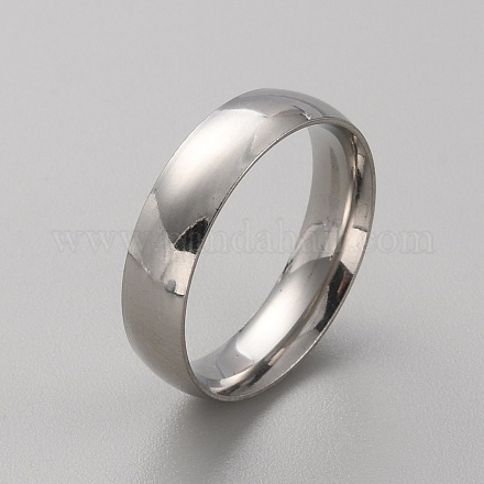 Простое кольцо из нержавеющей стали 201 для мужчин и женщин RJEW-WH0015-01F-1