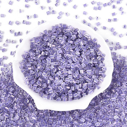 Прозрачные внутри цветные стеклянные бусины SEED-T007-13I-1