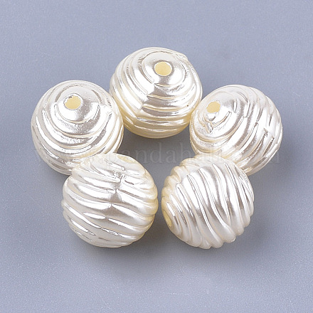 Acrylic Imitation Pearl Beads X-OACR-T006-188-1
