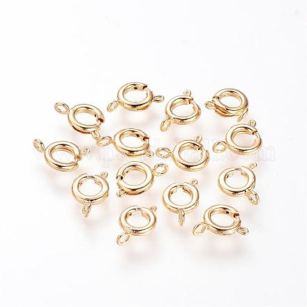 Brass Spring Ring Clasps KK-Q669-33G-1