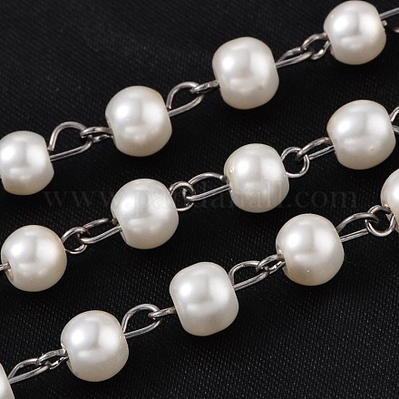 Cadenas de abalorios de cristal perlas pulseras collares hechos a mano para hacer X-AJEW-JB00133-01-1