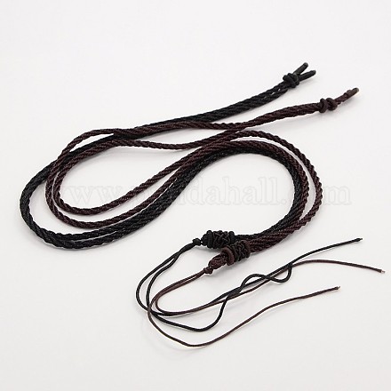 Braided Nylon Cord Necklace Making NJEW-P001-011-1