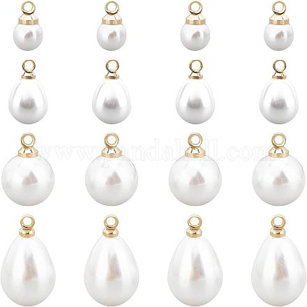 40 шт. 2 подвески из АБС-пластика с имитацией жемчуга KY-CA0001-20-1