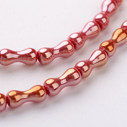Chapelets de perles en verre électroplaqué EGLA-UK0003-04E-1