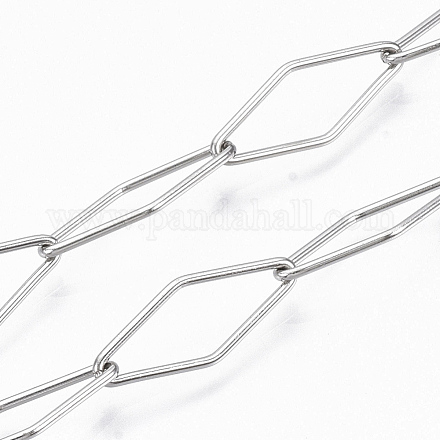 201 cadena de eslabones romboidales de acero inoxidable CHS-S006-JN959-1-1