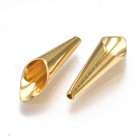 Coni di perline in ottone KK-T038-51G-1