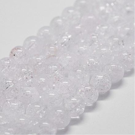 Chapelets de perles en quartz naturel craquelé G-D840-01-14mm-1