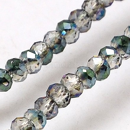 Electroplate Glass Beads Strands EGLA-J025-H12-1