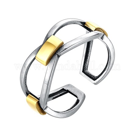 Ajustable 925 anillos de dedo del manguito de plata esterlina tailandesa RJEW-BB30352-1