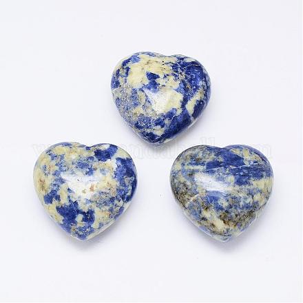 Perles de jaspe tache bleue naturelle G-K177-12-1