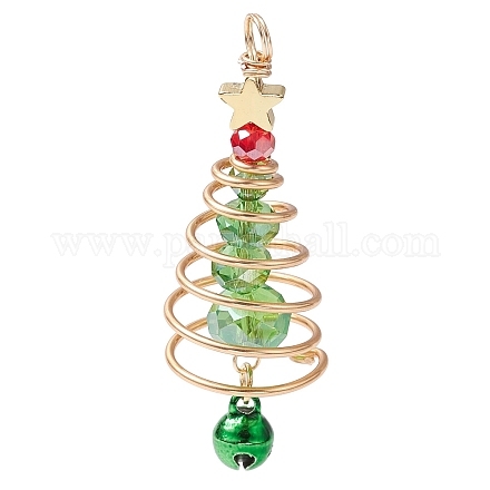 Подвески из латуни и стекла PALLOY-JF02991-01-1