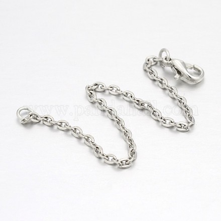 Iron Chain with Lobster Clasps for Bracelet Making IFIN-M020-01-1