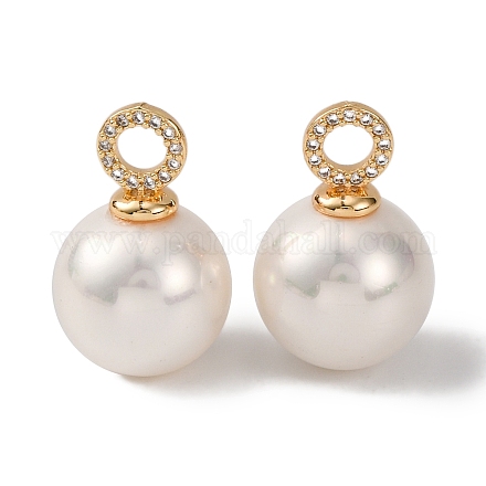 Покрытие стойки латунь микропаве прозрачные подвески из кубического циркония KK-B103-01B-G-1