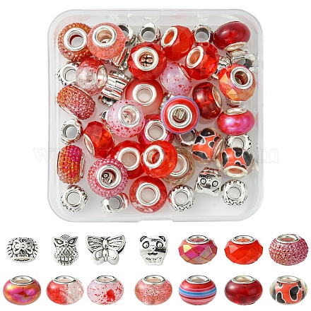 Европейские бусины из сплава и смолы в тибетском стиле своими руками DIY-FS0006-78E-1