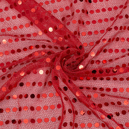 Полиэстеровая ткань с пайетками&nbsp;AJEW-WH20006-352A-1