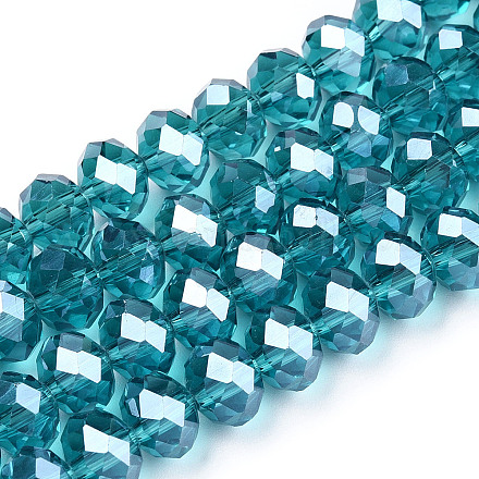 Electroplate Glass Beads Strands EGLA-A034-T3mm-A33-1