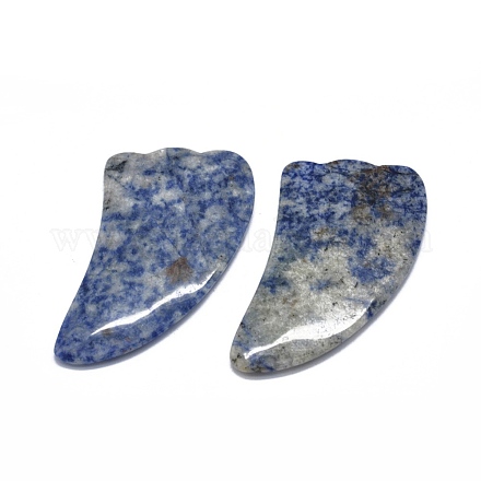 Натуральное голубое пятно яшма гуа ша доски G-O175-02-1