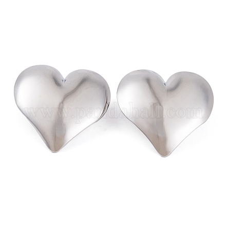 Некорневая нержавеющая сталь 304 серьги-гвоздики для женщин EJEW-A049-11P-1