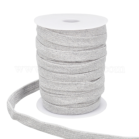 Wholesale BENECREAT 25m White Flat Drawstring Cord 